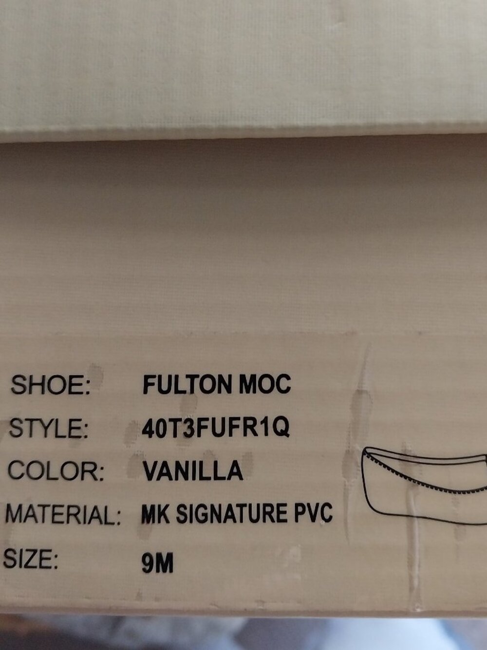 🌸Michael Kors "Fulton" Flat Shoes, Vanilla, New w/Box Size 9🌸 - Picture 4 of 5